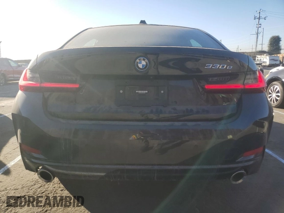 2023 BMW 3 Series 330e with VIN 3MW39FF03P8D33433, listed as a Copart auction lot 86197104 with 12,023 mi miles and Salvage Title. Bid and sale history available at carsss.com. Image 6.