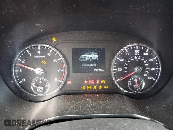 2020 Kia Telluride S with VIN 5XYP64HC4LG094983, listed as a Copart auction lot 59867725 with 15,190 mi miles and Salvage title. Bid and sale history available at DreamBid. Image 9.