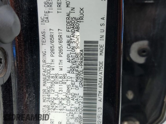 2015 Toyota Tacoma PreRunner z VIN 5TFKU4HN9FX007212, wystawiony jako Copart lot #42428355 z przebiegiem 181 807 mil mil oraz Szkoda całkowita • Salvage title. Historia ofert i sprzedaży dostępna na DreamBid. Obrazek 13.