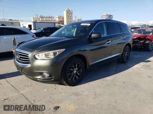 2013 Infiniti JX35 with VIN 5N1AL0MN7DC305965, listed as a Copart auction lot 79724854 with 189,620 mi miles and Clean Title. Bid and sale history available at carsss.com. Image 1.