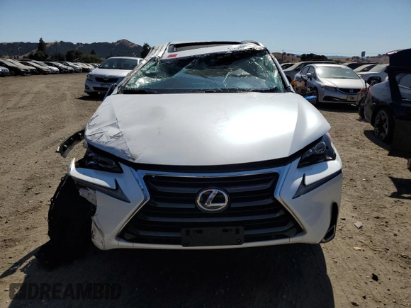 2017 Lexus NX 200t with VIN JTJBARBZ5H2135851, listed as a Copart auction lot 61858585 with 59,879 mi miles and Salvage title. Bid and sale history available at DreamBid. Image 5.