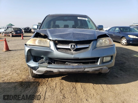 2005 Acura MDX with VIN 2HNYD18285H549901, listed as a Copart auction lot 75368154 with 163,866 mi miles and Salvage Title. Bid and sale history available at carsss.com. Image 5.
