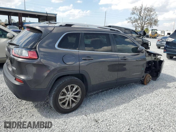 2021 Jeep Cherokee Latitude Lux with VIN 1C4PJLMX1MD208214, listed as a Copart auction lot 44955015 with 42,651 mi miles and Salvage Title. Bid and sale history available at carsss.com. Image 3.