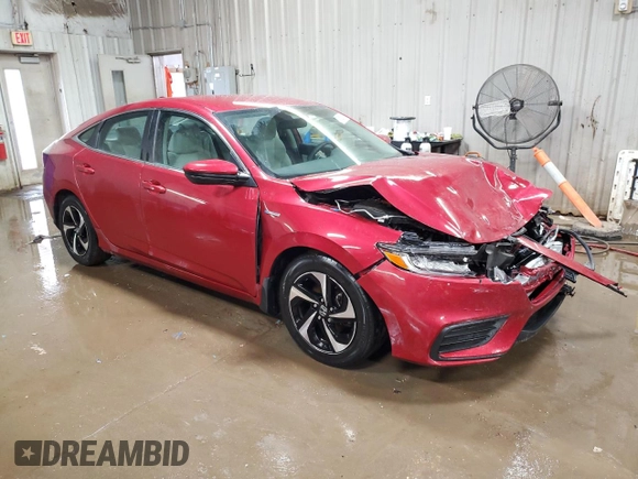 2022 Honda Insight EX with VIN 19XZE4F50NE007693, listed as a Copart auction lot 50253715 with 54,009 mi miles and Salvage Title. Bid and sale history available at carsss.com. Image 4.