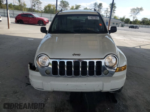 2007 Jeep Liberty Limited with VIN 1J4GK58K77W709344, listed as a Copart auction lot 71837204 with 191,408 mi miles and Salvage title. Bid and sale history available at DreamBid. Image 5.