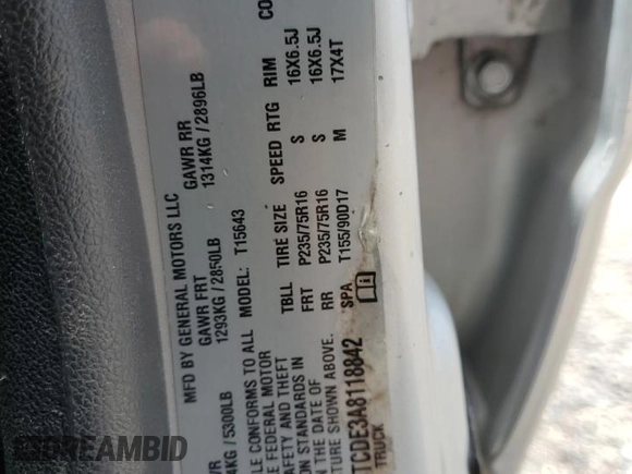 2010 GMC Canyon SLE1 with VIN 1GTJTCDE3A8118842, listed as a Copart auction lot 56239205 with 132,586 mi miles and Clean title. Bid and sale history available at DreamBid. Image 12.