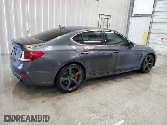 2019 Genesis G70 Advanced with VIN KMTG34LE9KU021057, listed as a Copart auction lot 52218325 with 55,991 mi miles and Clean Title. Bid and sale history available at DreamBid. Image 3.