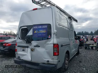 2013 Nissan NV SV with VIN 1N6AF0LXXDN111513, listed as a IAAI auction lot 41405740 with 1 mi miles. Bid and sale history available at carsss.com. Image 4.