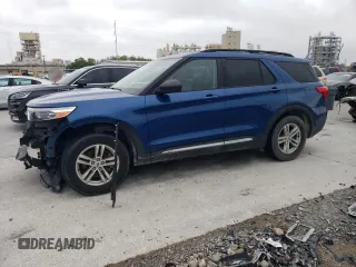 2022 Ford Explorer XLT with VIN 1FMSK7DH9NGA81828, listed as a Copart auction lot 51229085 with 66,468 mi miles and Salvage Title. Bid and sale history available at carsss.com. Image 1.