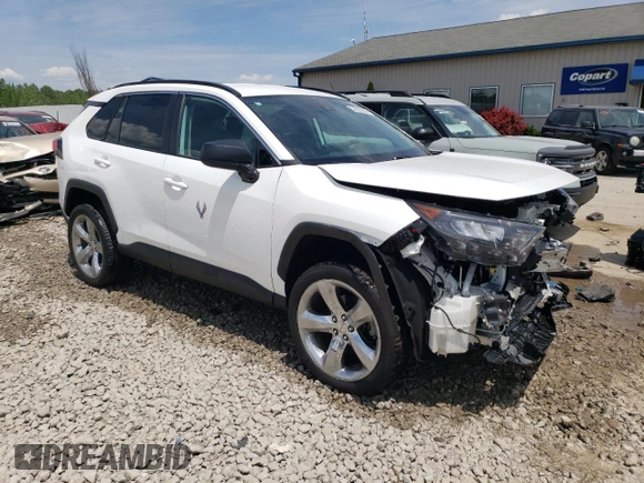 2021 Toyota RAV4 LE with VIN 2T3F1RFVXMW206829, listed as a Copart auction lot 54605934 with 116,396 mi miles and Salvage title. Bid and sale history available at DreamBid. Image 4.