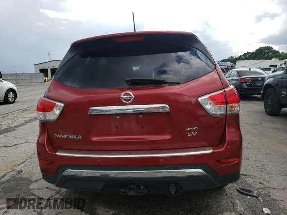 2014 Nissan Pathfinder S with VIN 5N1AR2MM3EC672574, listed as a Copart auction lot 60650325 with 139,558 mi miles and Salvage title. Bid and sale history available at DreamBid. Image 6.