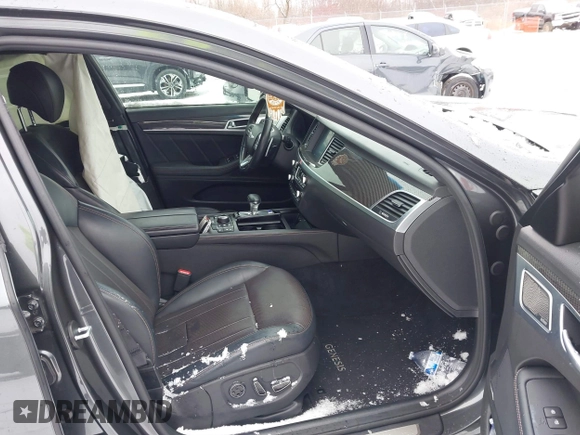 2019 Genesis G80 3.3T Sport with VIN KMHGN4JB5KU295935, listed as a IAAI auction lot 41481877 with 53,623 mi miles. Bid and sale history available at carsss.com. Image 5.