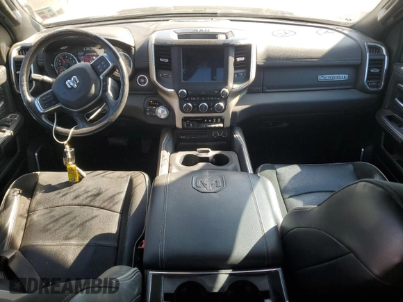 2019 Ram 2500 Laramie with VIN 3C6UR5FJ1KG520766, listed as a Copart auction lot 72567764 with 63,734 mi miles and Salvage Title. Bid and sale history available at carsss.com. Image 8.