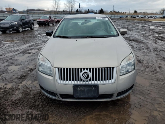 2009 Mercury Milan with VIN 3MEHM07Z09R600752, listed as a Copart auction lot 46673485 with 83,166 mi miles and Salvage title. Bid and sale history available at DreamBid. Image 5.