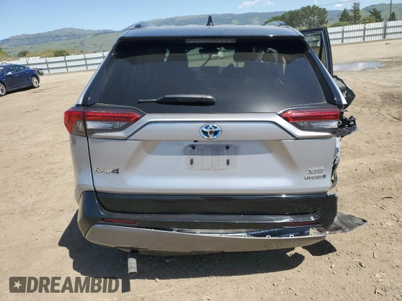 2021 Toyota RAV4 Hybrid XSE with VIN 2T3E6RFVXMW025145, listed as a Copart auction lot 51865655 with 201,591 mi miles and Salvage Title. Bid and sale history available at carsss.com. Image 6.
