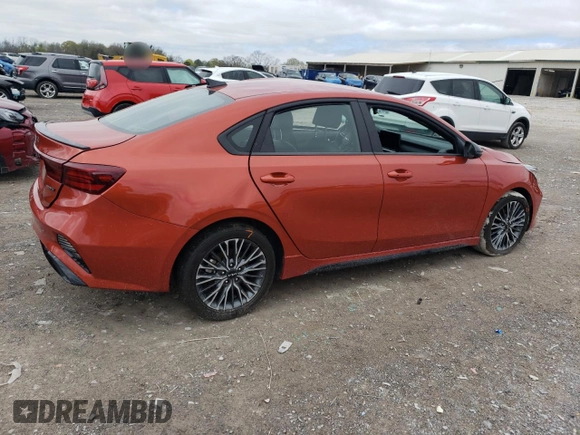 2024 Kia Forte GT-Line with VIN 3KPF54AD3RE716822, listed as a Copart auction lot 51407225 with 22,072 mi miles and Salvage Title. Bid and sale history available at DreamBid. Image 3.