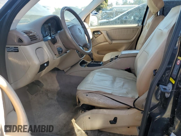 2001 Mercedes-Benz M-Class with VIN 4JGAB54E91A273561, listed as a Copart auction lot 72458374 with 152,035 mi miles and Clean Title. Bid and sale history available at carsss.com. Image 7.