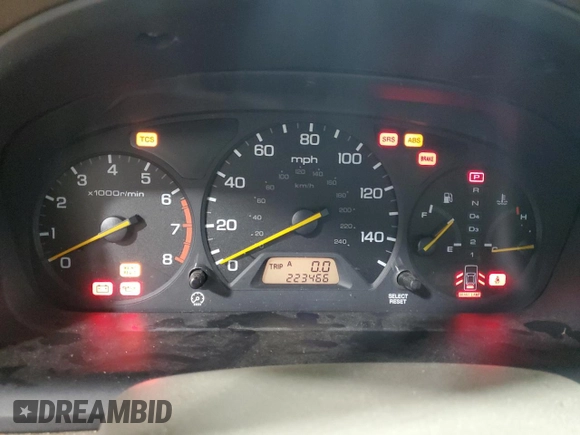 2002 Honda Accord LX z VIN 1HGCG16442A043585, wystawiony jako Copart lot #74481474 z przebiegiem 223 446 mil mil oraz Szkoda całkowita • Salvage title. Historia ofert i sprzedaży dostępna na DreamBid. Obrazek 9.