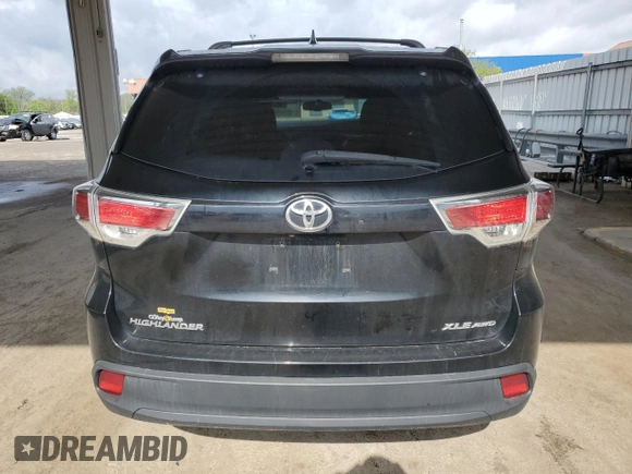 2015 Toyota Highlander XLE z VIN 5TDJKRFH6FS090633, wystawiony jako Copart lot #54089715 z przebiegiem 194 494 mil mil oraz Szkoda całkowita • Salvage title. Historia ofert i sprzedaży dostępna na DreamBid. Obrazek 6.