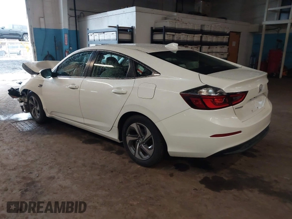 2019 Honda Insight EX z VIN 19XZE4F52KE004774, wystawiony jako IAAI lot #41855502 z przebiegiem 114 797 mil mil oraz . Historia ofert i sprzedaży dostępna na DreamBid. Obrazek 3.