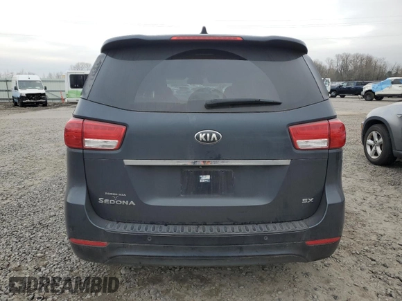 2016 Kia Sedona SX with VIN KNDMC5C10G6147873, listed as a Copart auction lot 43356985 with 133,356 mi miles and Salvage Title. Bid and sale history available at carsss.com. Image 6.