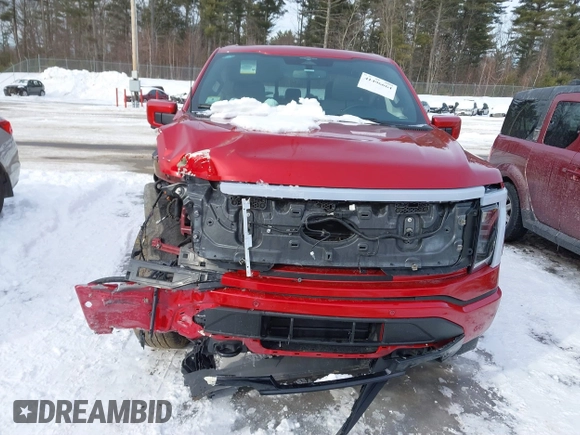 2023 Ford F-150 Lightning Pro with VIN 1FT6W1EV2PWG16485, listed as a IAAI auction lot 41496664 with 7,171 mi miles and . Bid and sale history available at DreamBid. Image 12.