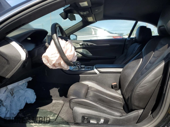 2019 BMW 8 Series M850i xDrive with VIN WBAFY4C50KBX29301, listed as a Copart auction lot 60630823 with 0 mi miles. Bid and sale history available at carsss.com. Image 7.