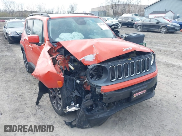 2015 Jeep Renegade Latitude with VIN ZACCJABT9FPB41532, listed as a IAAI auction lot 41977393 with 91,048 mi miles. Bid and sale history available at carsss.com. Image 6.
