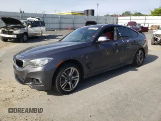 2015 BMW 3 Series GT 328i xDrive with VIN WBA8Z5C55FGS36573, listed as a Copart auction lot 49727753 with 102,854 mi miles. Bid and sale history available at carsss.com. Image 1.