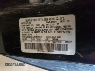 2013 Infiniti G37 x with VIN JN1CV6EL3DM982581, listed as a Copart auction lot 54876145 with 139,727 mi miles and Salvage Title. Bid and sale history available at carsss.com. Image 12.