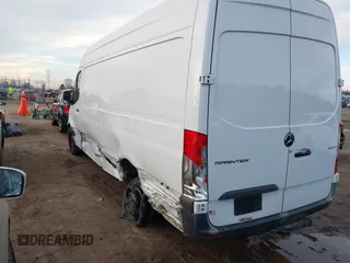 2023 Mercedes-Benz Sprinter Cargo with VIN W1Y4NCHY6PT120839, listed as a IAAI auction lot 40963564 with 128,639 mi miles. Bid and sale history available at carsss.com. Image 3.