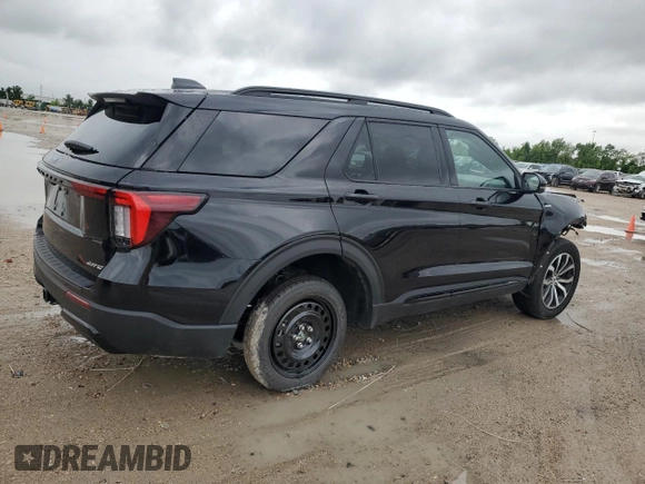 2025 Ford Explorer ST-Line with VIN 1FMUK8KHXSGB31438, listed as a Copart auction lot 54352865 with 721 mi miles and Salvage Title. Bid and sale history available at carsss.com. Image 3.