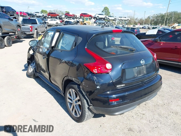 2013 Nissan Juke SV with VIN JN8AF5MV4DT207957, listed as a IAAI auction lot 41680885 with 1 mi miles. Bid and sale history available at carsss.com. Image 3.