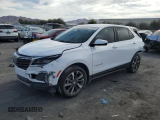 2022 Chevrolet Equinox LT with VIN 3GNAXKEV5NL205332, listed as a Copart auction lot 46102305 with 17,450 mi miles and Salvage Title. Bid and sale history available at carsss.com. Image 1.