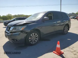 2014 Nissan Pathfinder S with VIN 5N1AR2MN8EC633584, listed as a Copart auction lot 53186925 with 144,650 mi miles and Salvage Title. Bid and sale history available at carsss.com. Image 1.