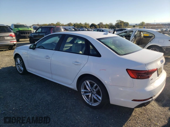 2017 Audi A4 Season of Audi ultra Premium with VIN WAUKMAF49HN047603, listed as a Copart auction lot 50224185 with 48,112 mi miles and Salvage Title. Bid and sale history available at carsss.com. Image 2.
