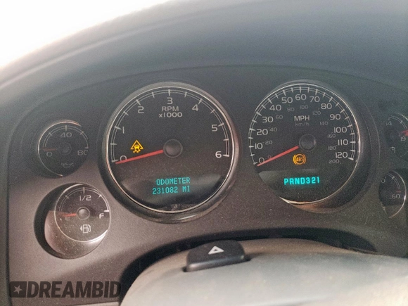 2007 Chevrolet Tahoe LTZ with VIN 1GNFK13047J399819, listed as a Copart auction lot 53885365 with 231,082 mi miles and Clean title. Bid and sale history available at DreamBid. Image 9.