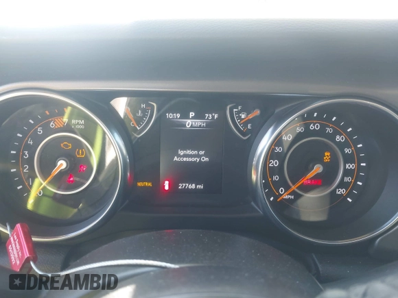 2023 Jeep Wrangler Sport S with VIN 1C4HJXDN4PW702277, listed as a IAAI auction lot 41835864 with 27,768 mi miles and . Bid and sale history available at DreamBid. Image 7.