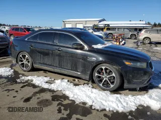2014 Ford Taurus SHO with VIN 1FAHP2KT2EG147412, listed as a Copart auction lot 44856325 with 120,844 mi miles and Clean Title. Bid and sale history available at carsss.com. Image 4.