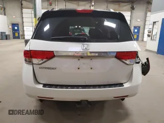 2016 Honda Odyssey EX-L with VIN 5FNRL5H67GB090747, listed as a Copart auction lot 53957235 with 131,464 mi miles and Salvage Title. Bid and sale history available at DreamBid. Image 6.