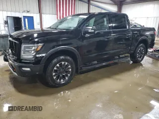 2021 Nissan Titan SV with VIN 1N6AA1ED7MN530751, listed as a Copart auction lot 62183225 with 63,430 mi miles and Salvage title. Bid and sale history available at DreamBid. Image 1.