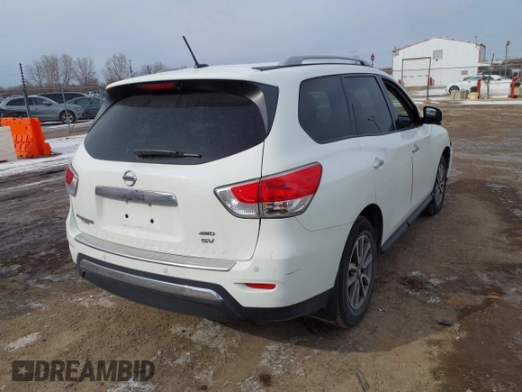 2016 Nissan Pathfinder Platinum z VIN 5N1AR2MM8GC602572, wystawiony jako IAAI lot #41619319 z przebiegiem 81 569 mil mil oraz . Historia ofert i sprzedaży dostępna na DreamBid. Obrazek 4.