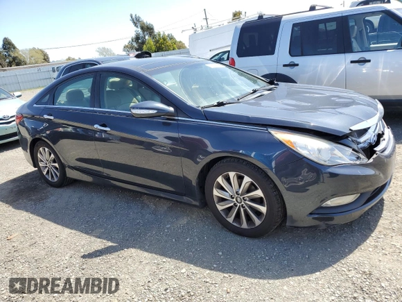 2014 Hyundai Sonata SE with VIN 5NPEC4AC7EH822687, listed as a Copart auction lot 51841415 with 200,427 mi miles and Salvage Title. Bid and sale history available at DreamBid. Image 4.
