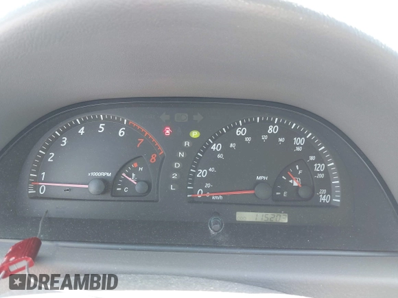 2004 Toyota Camry LE with VIN 4T1BE32K74U300025, listed as a IAAI auction lot 42035954 with 115,203 mi miles. Bid and sale history available at carsss.com. Image 7.