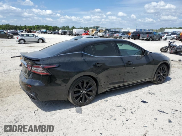 2020 Nissan Maxima SR with VIN 1N4AA6EV4LC381014, listed as a Copart auction lot 50953385 with 45,976 mi miles and Salvage Title. Bid and sale history available at DreamBid. Image 3.