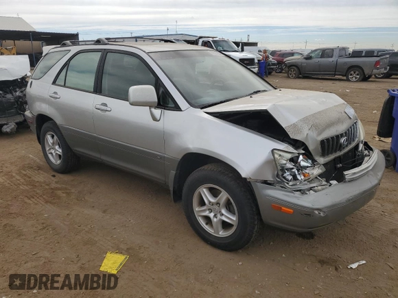 2001 Lexus RX 300 with VIN JTJHF10U110211636, listed as a Copart auction lot 72591034 with 178,985 mi miles and Salvage Title. Bid and sale history available at carsss.com. Image 4.