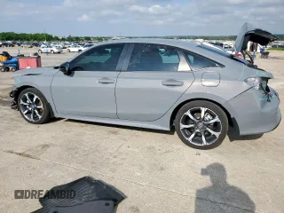 2025 Honda Civic Sedan Hybrid Sport with VIN 2HGFE4F87SH303311, listed as a Copart auction lot 54531165 with 2,573 mi miles and Salvage Title. Bid and sale history available at carsss.com. Image 2.