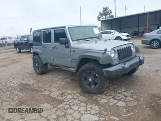 2017 Jeep Wrangler Unlimited Sport with VIN 1C4BJWDG5HL631286, listed as a IAAI auction lot 42176849 with 41,142 mi miles and . Bid and sale history available at DreamBid. Image 1.