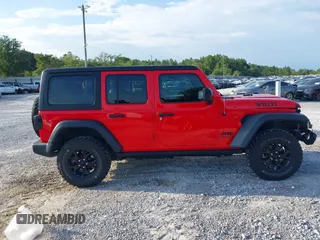 2020 Jeep Wrangler Unlimited Willys z VIN 1C4HJXDM1LW290451, wystawiony jako IAAI lot #42586990 z przebiegiem 64 163 mil mil oraz . Historia ofert i sprzedaży dostępna na DreamBid. Obrazek 14.