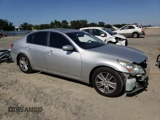 2013 Infiniti G37 Journey with VIN JN1CV6AP9DM718662, listed as a Copart auction lot 59592975 with 165,697 mi miles and Salvage title. Bid and sale history available at DreamBid. Image 4.